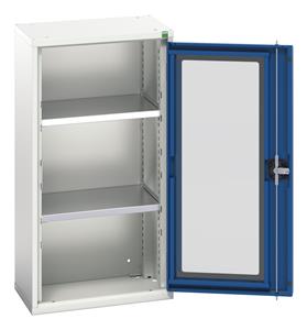 Verso 525W x 350D x 1000H Window Cupboard 2 Shelves Verso Glazed Clear View Storage Cupboards for Tools with Shelves 17/16926072.11 Verso 525W x 350D x 1000H Win Cupd 2S.jpg